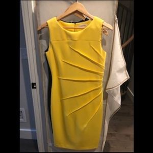 Calvin Klein Yellow size 6 Dress